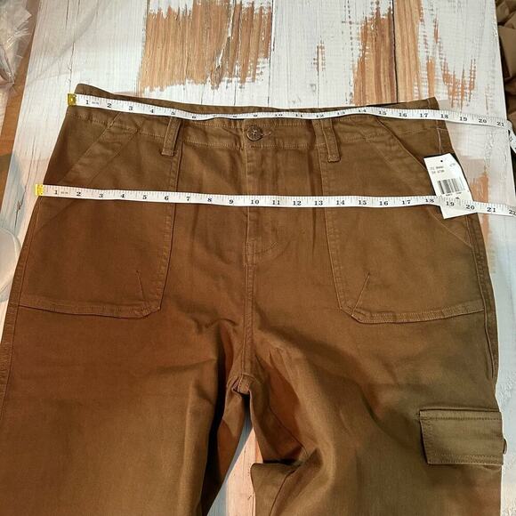 Kut From The Kloth Cargo Ankle Straight Leg Pants Size 16 Autumn Brown - Picture 9 of 11
